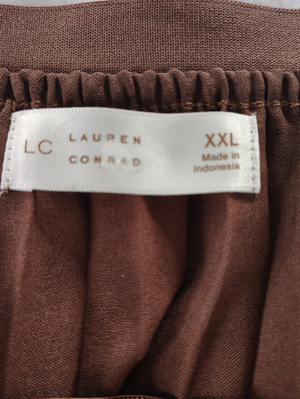 LC Lauren Conrad Chocolate Brown Pleated Midi Skirt XXL - Picture 8 of 11